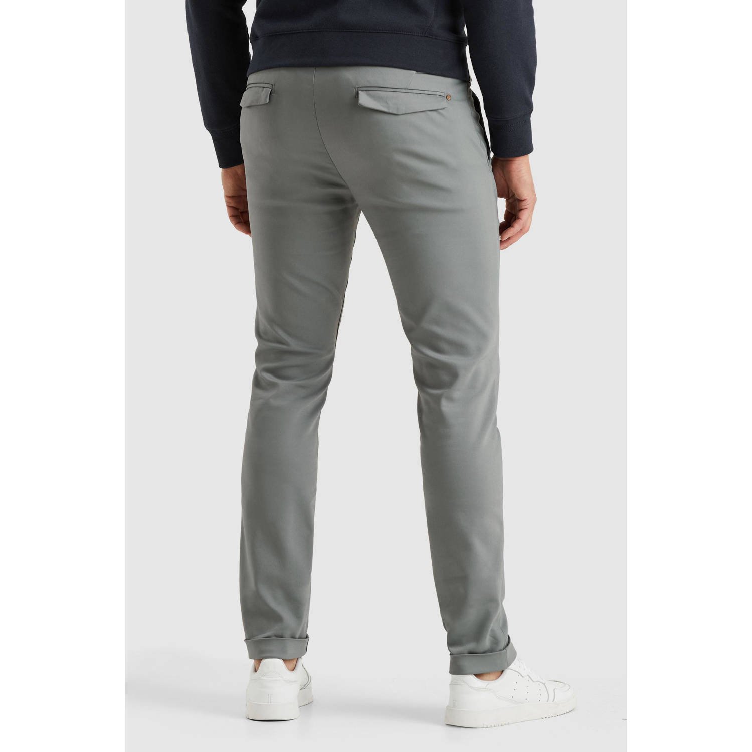 Cast Iron slim chino RISER grijs