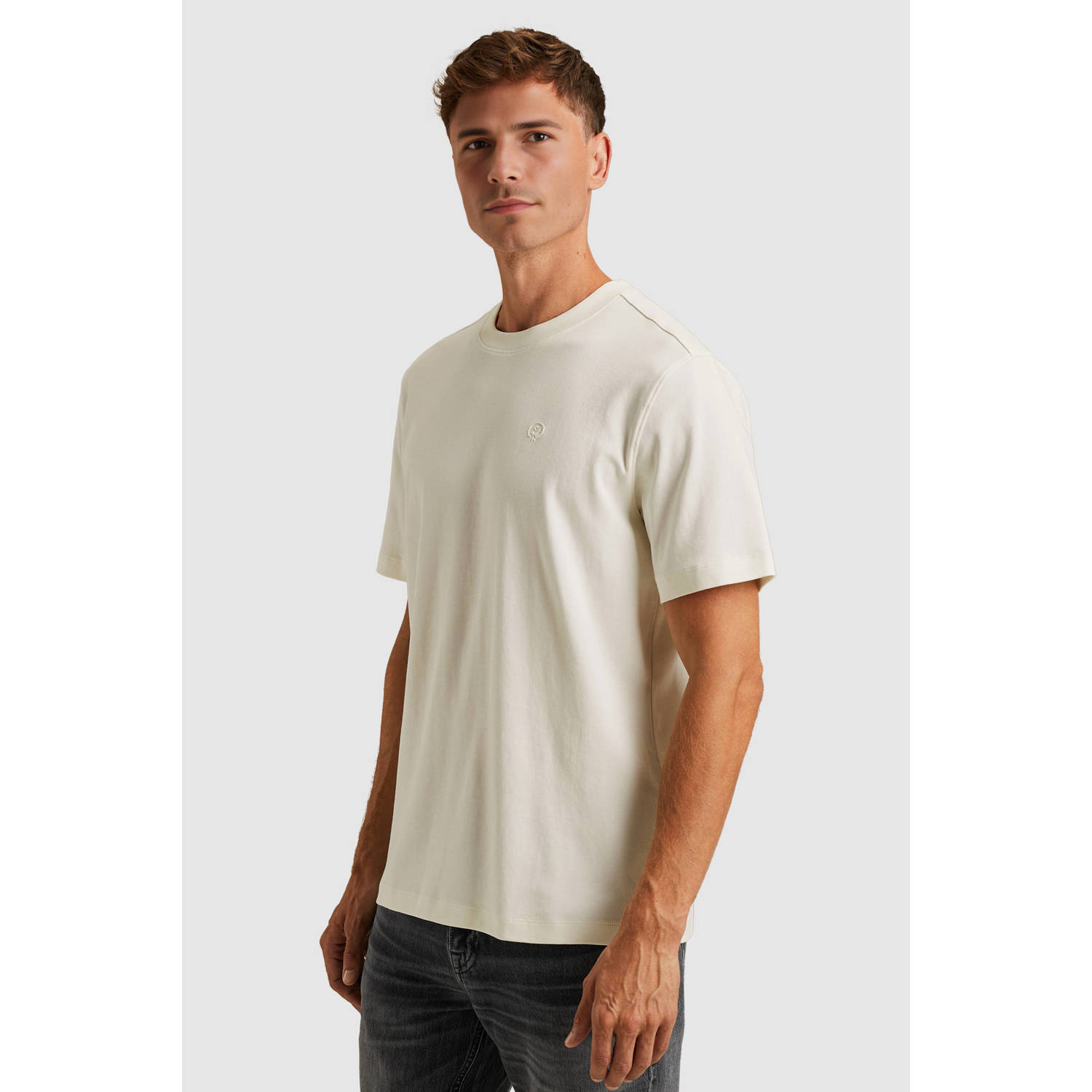 Cast Iron regular T-shirt ecru