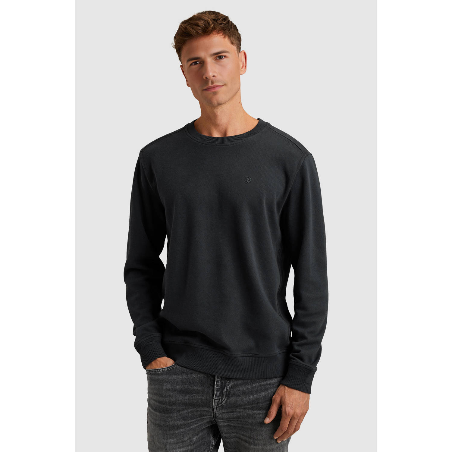 Cast Iron sweater donkerblauw