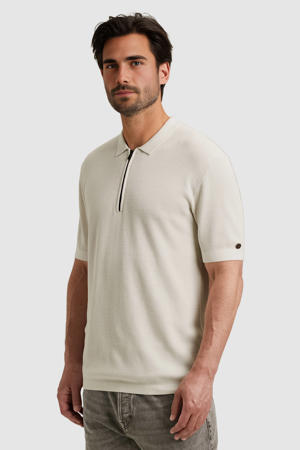 regular polo gebreid ecru
