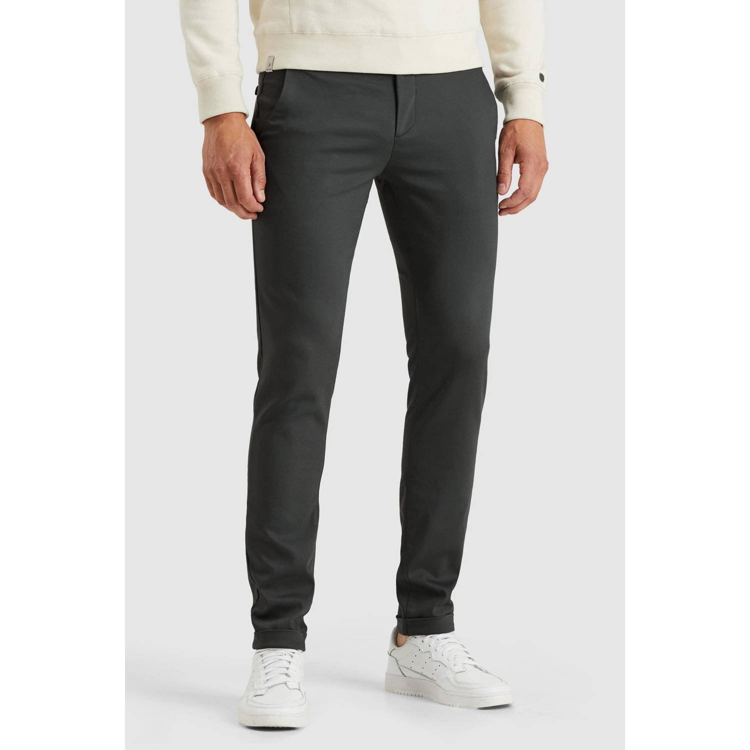 CAST IRON Heren Broeken Riser Chino Donkerblauw