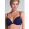 Hunkemöller voorgevormde beugel bikinitop Scallop donkerblauw
