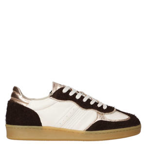 Imola 01.16 leren sneakers ecru/bruin