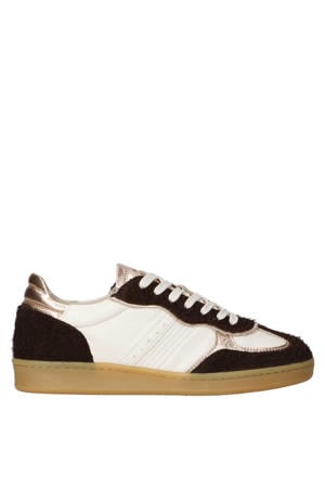 Imola 01.16 leren sneakers ecru/bruin