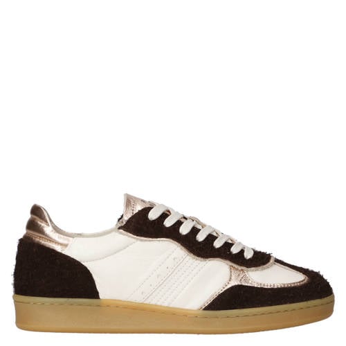 Piedi Nudi Imola 01.16 leren sneakers ecru/bruin afbeelding