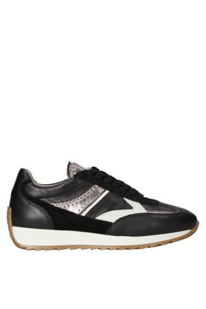 Harlem 02.03 leren sneakers zwart
