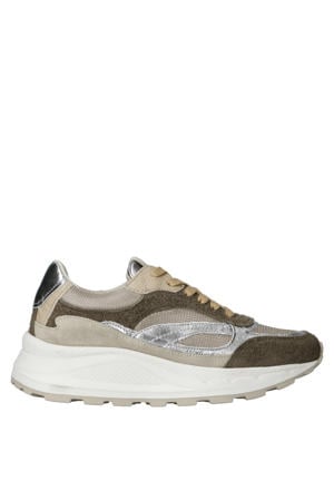 West 01.03 chunky sneakers bruin/zilver
