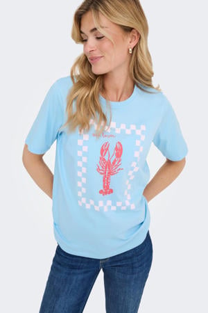 T-shirt - lichtblauw