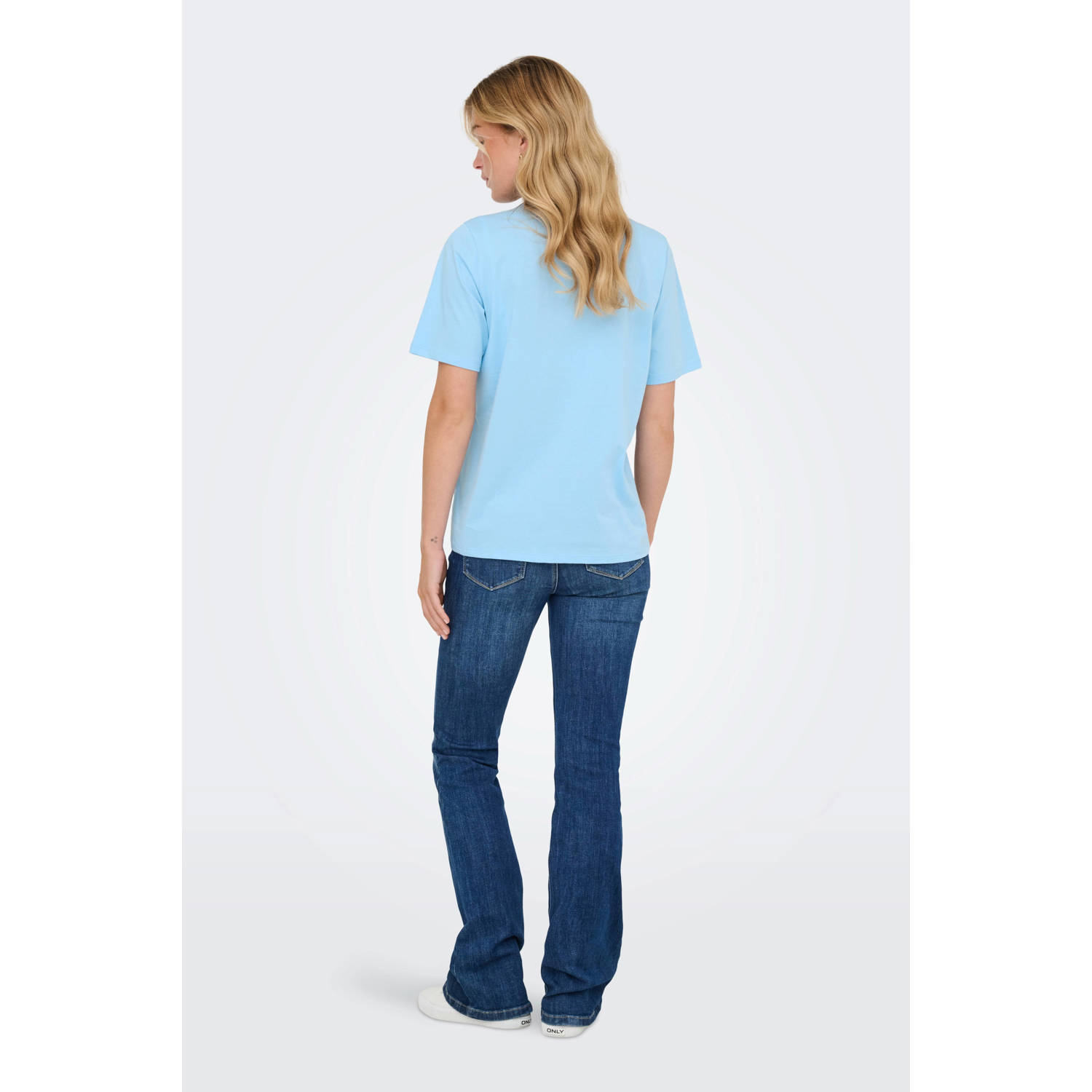 JDY T-shirt lichtblauw
