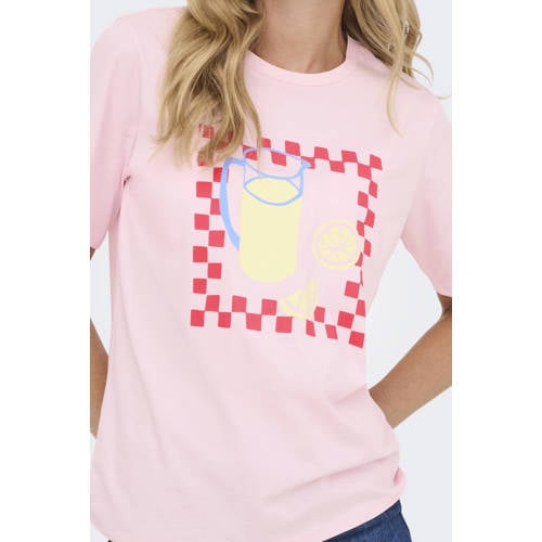 JDY T-shirt lichtroze afbeelding