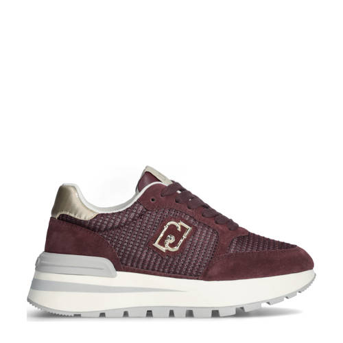 Liu Jo Amazing 25 leren sneakers bordeaux afbeelding