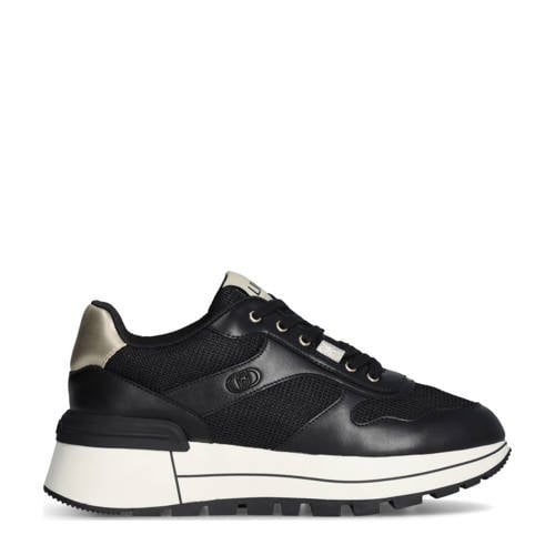 Liu Jo Amazing 38 leren sneakers zwart/goud afbeelding