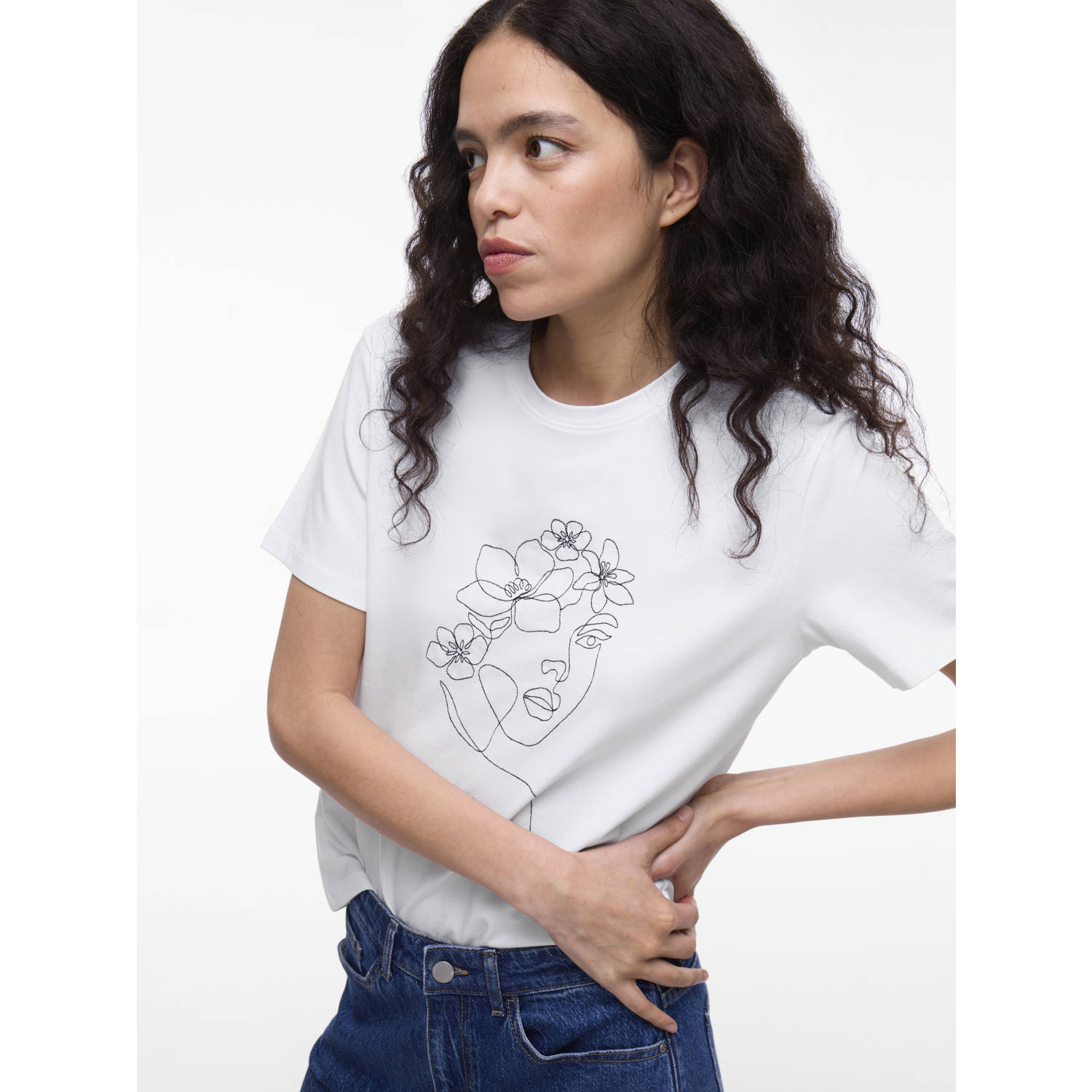 Vila Shirt met korte mouwen VINORA S S T-SHIRT NOOS