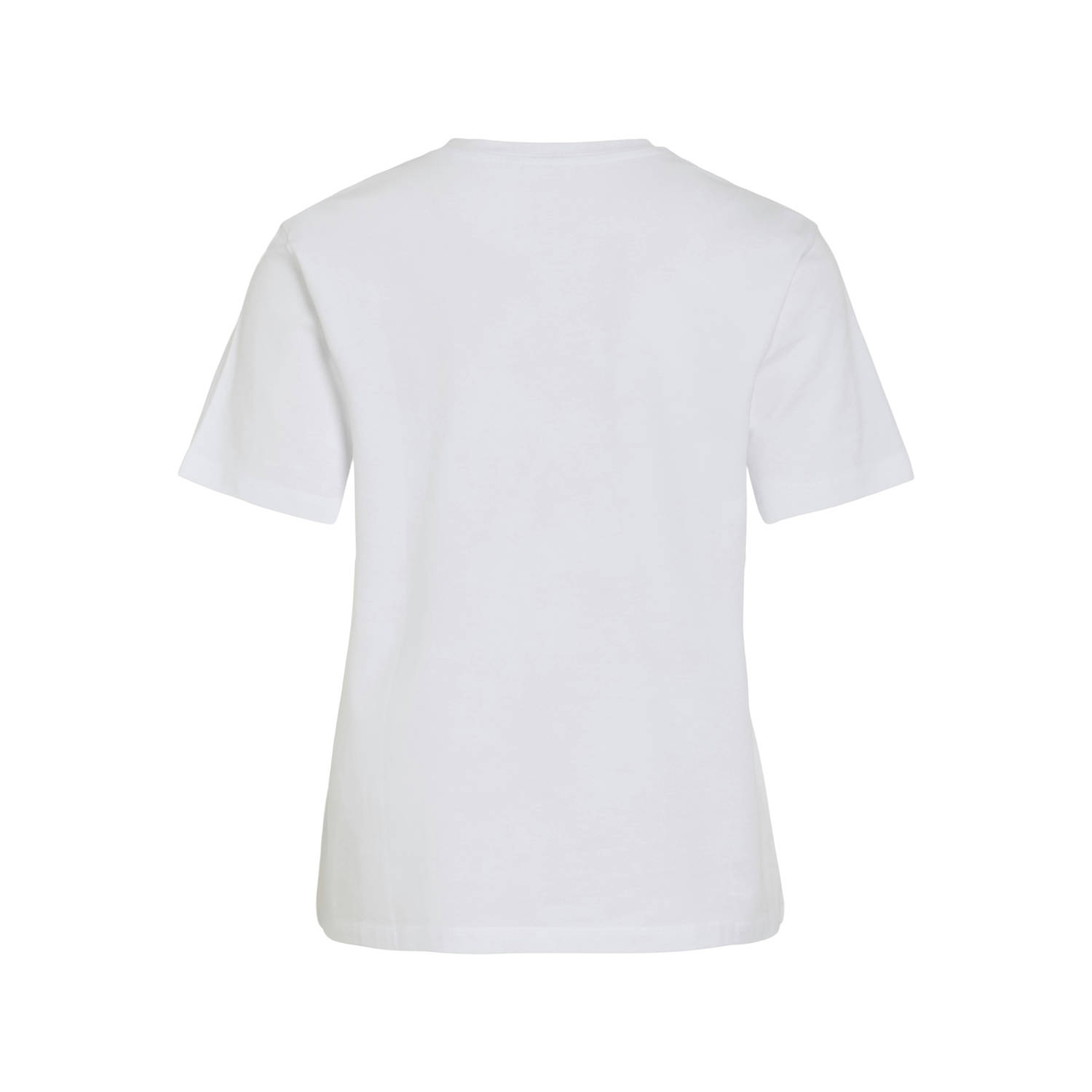 VILA jersey T-shirt wit zwart