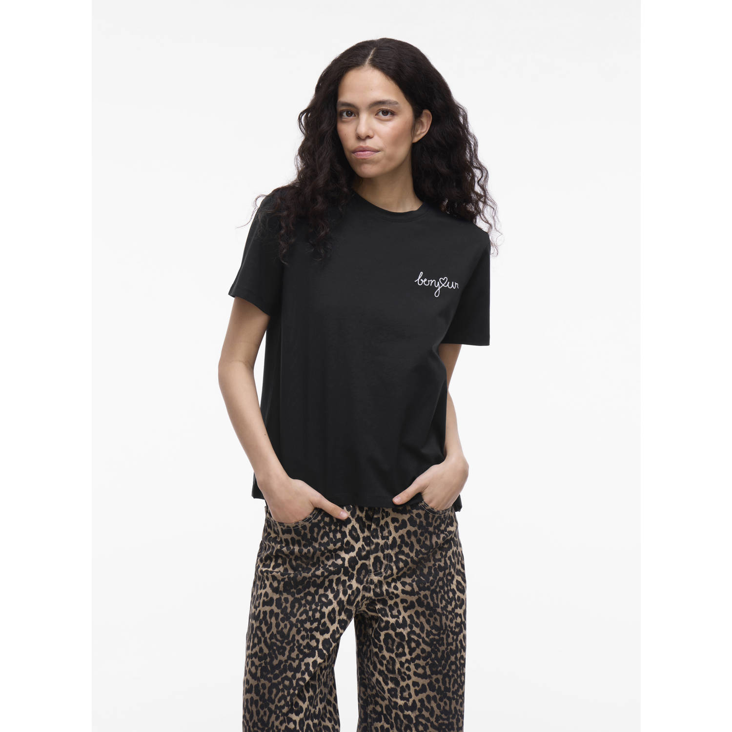 Vila T-shirt met motiefprint model 'NORA'