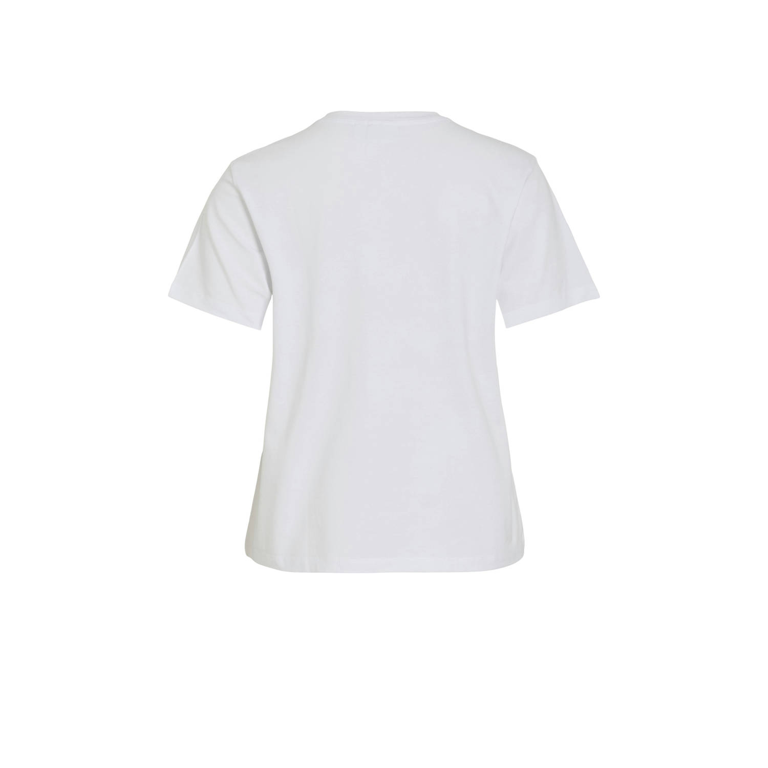 VILA jersey T-shirt wit met croissantprint