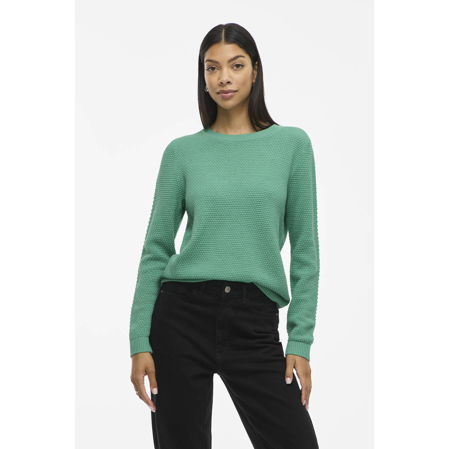 Vila Trui met ronde hals VIDALO O-NECK L S KNIT TOP- NOOS
