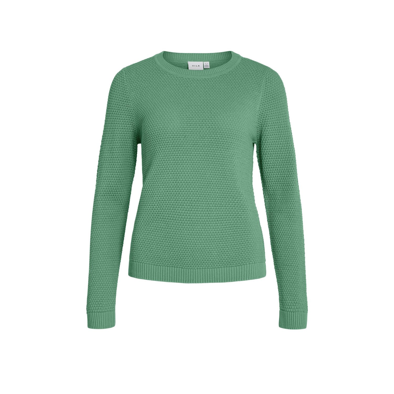 VILA pullover groen gebreid