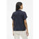 VILA satijnen top marineblauw