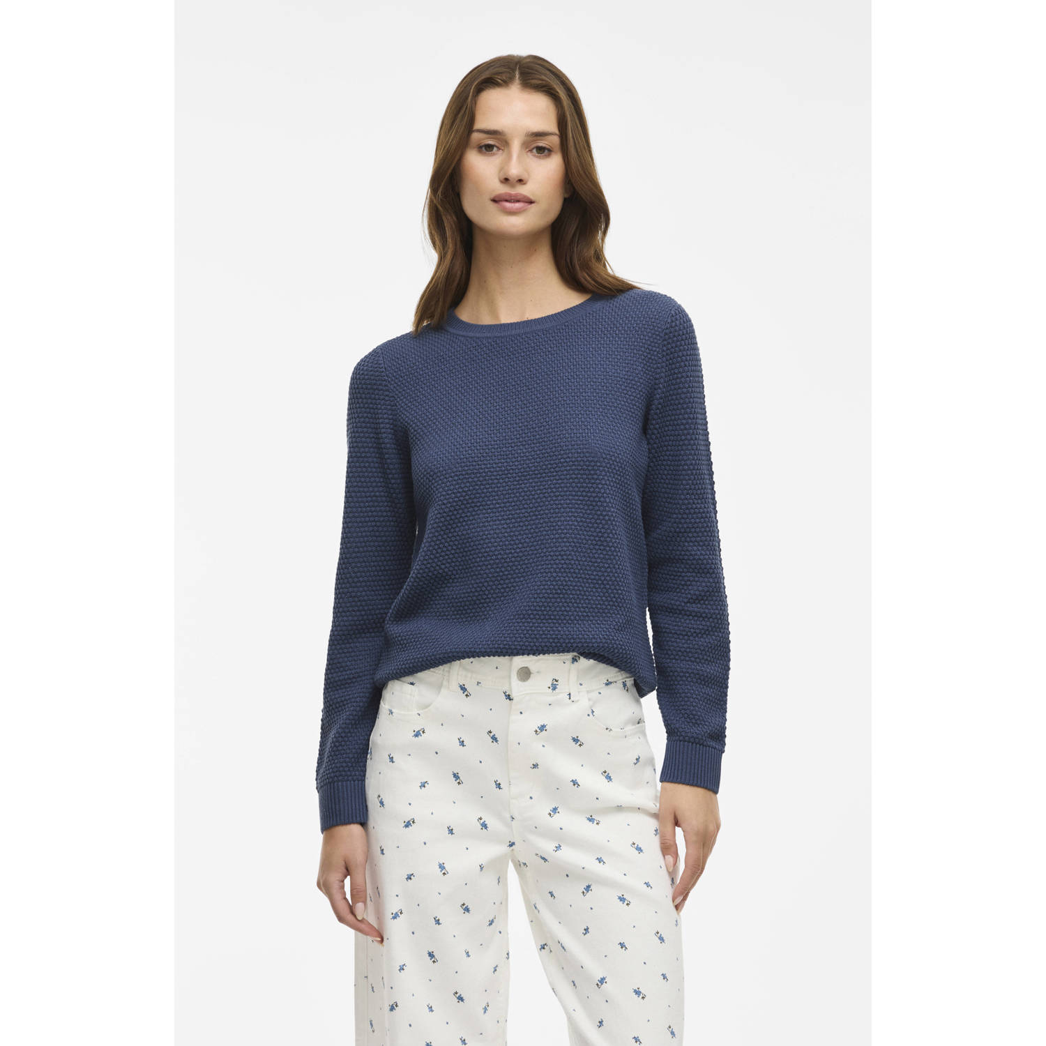 Vila Trui met ronde hals VIDALO O-NECK L S KNIT TOP- NOOS