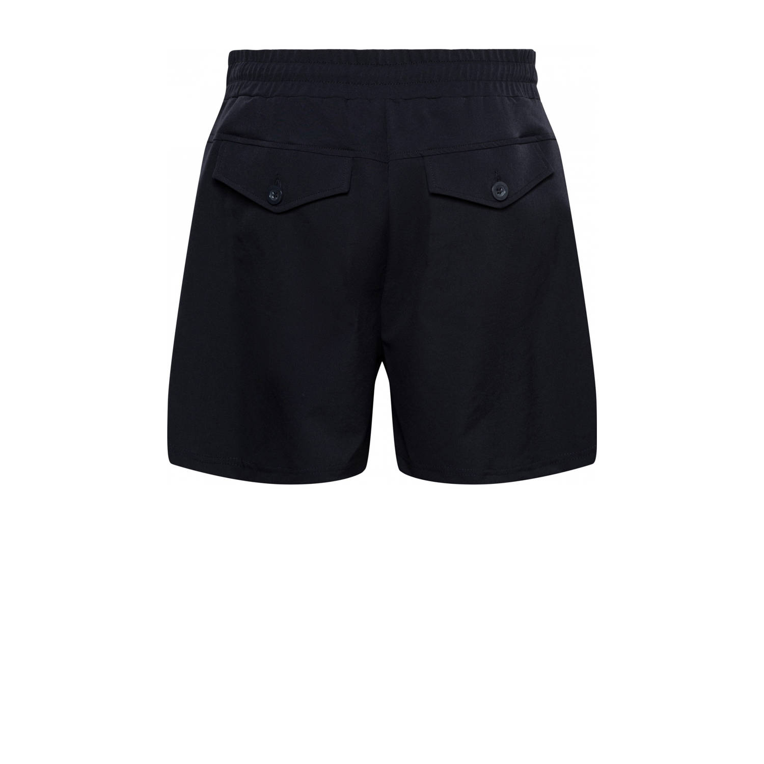 &Co Woman travelstof slim regular waist casual short donkerblauw