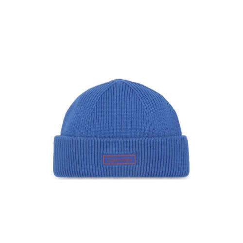 Calvin Klein muts Chunky Rib blauw afbeelding