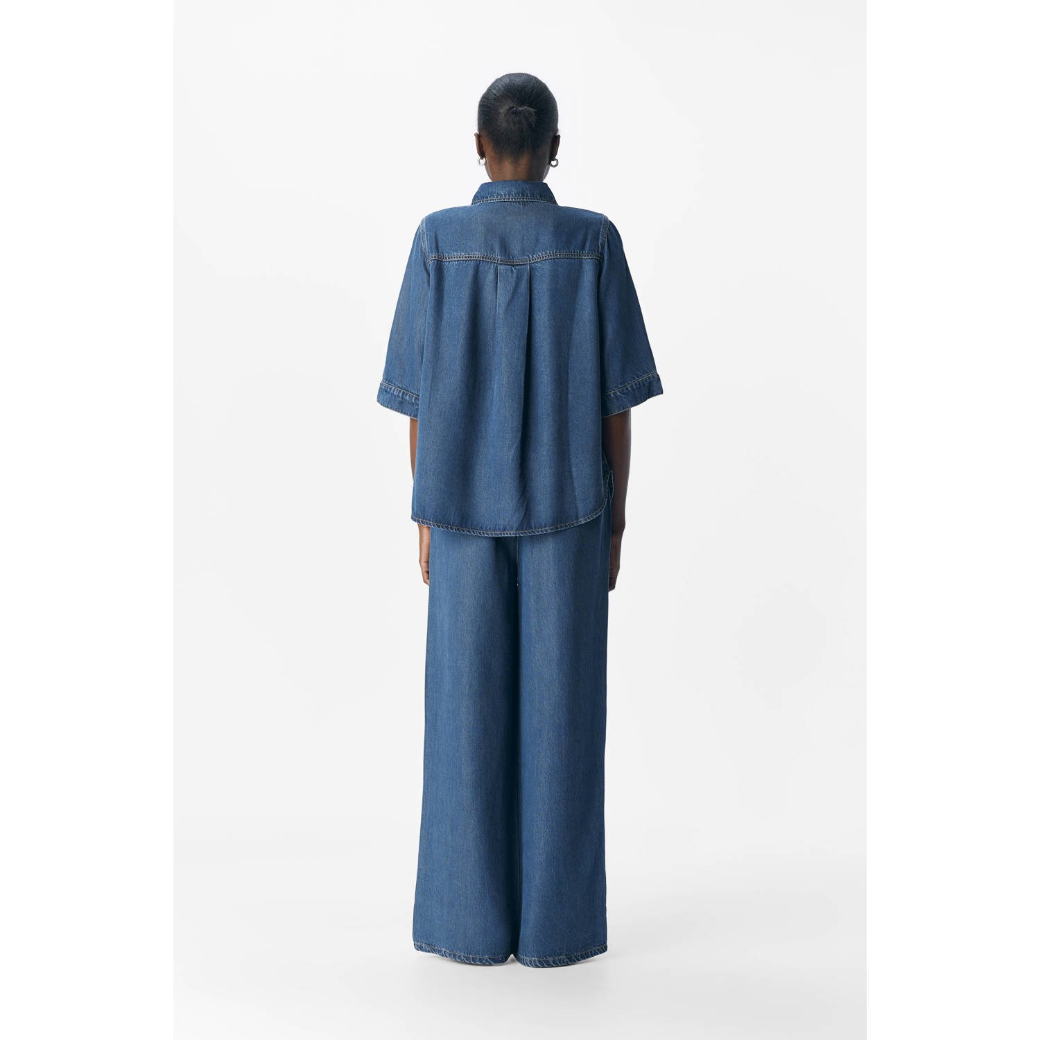 OBJECT denim blouse