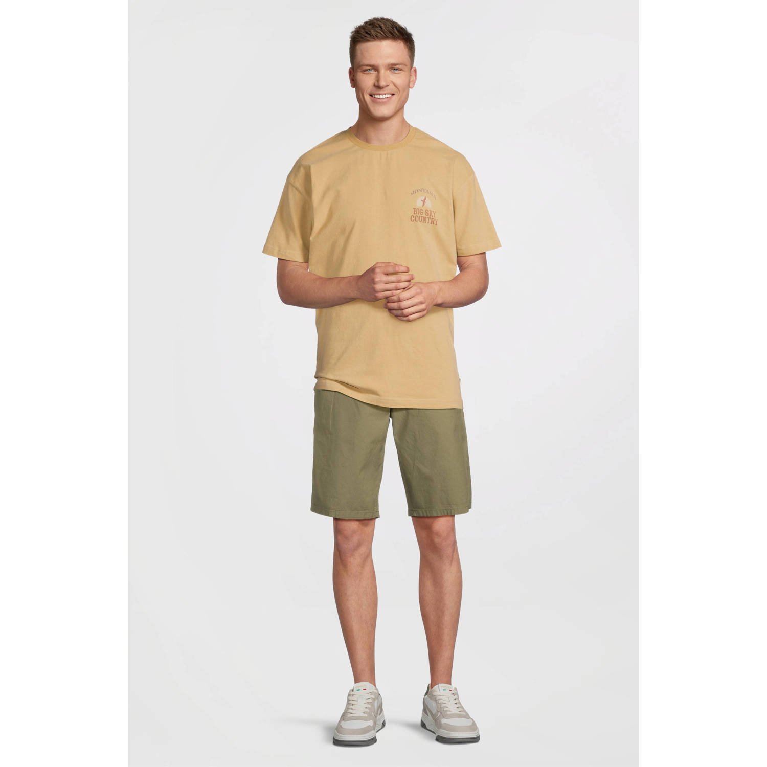 Cars regular casual short olijfgroen