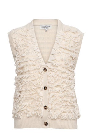 teddy gilet beige