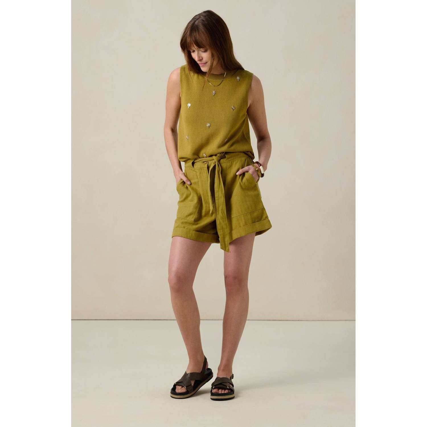 Sissy-Boy top groen gebreid