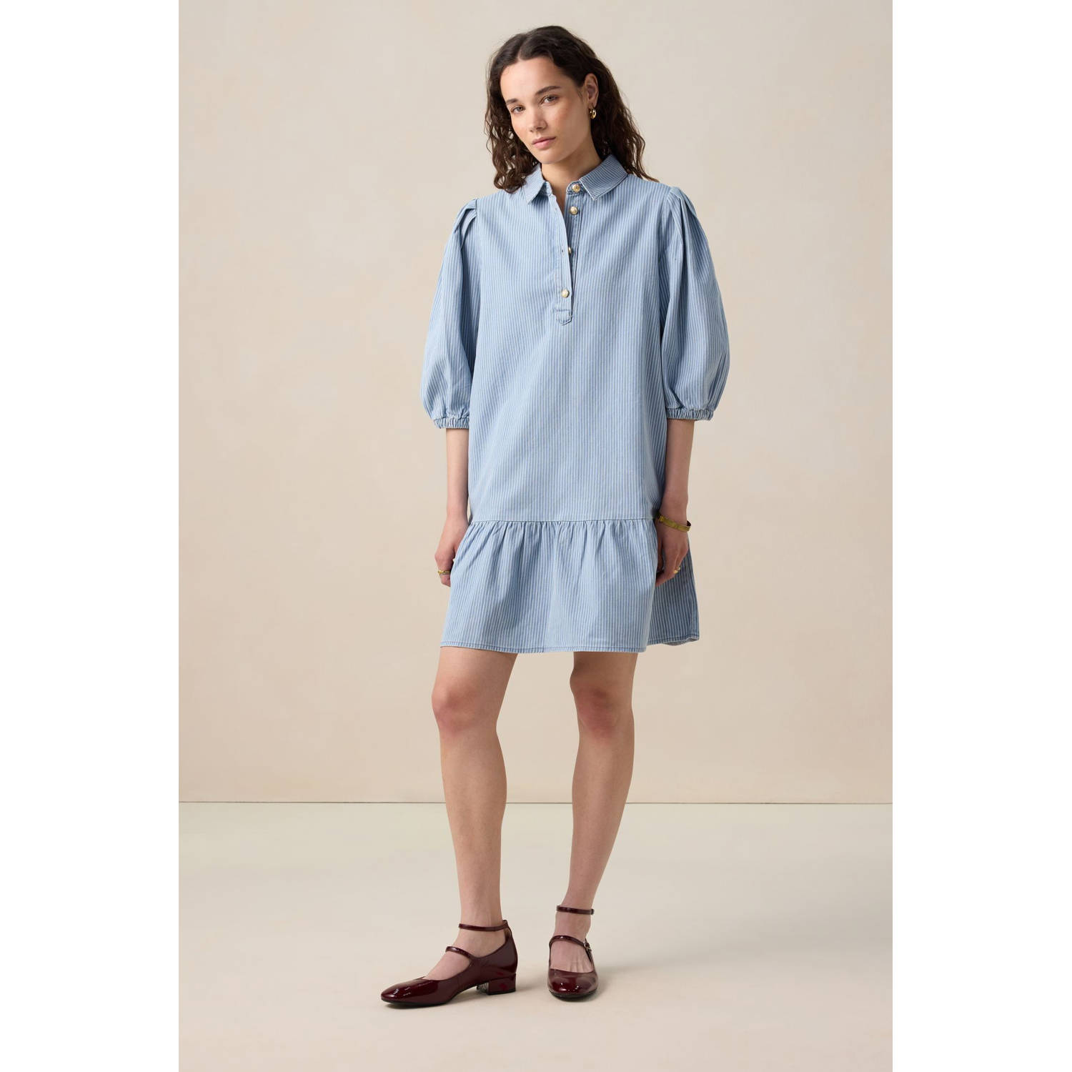 Sissy-Boy spijkerjurk medium blue denim