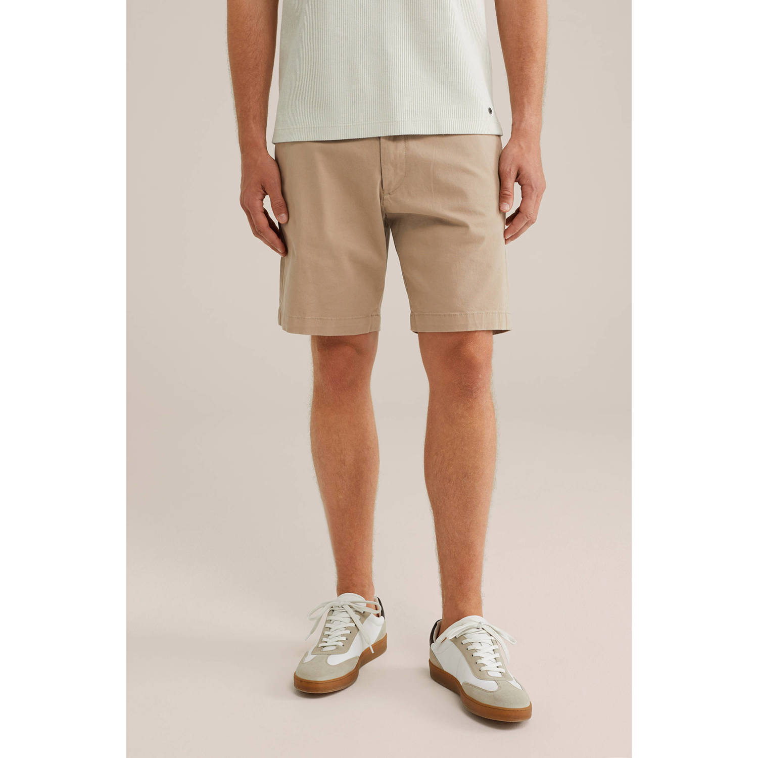 WE Fashion loose chino short beige