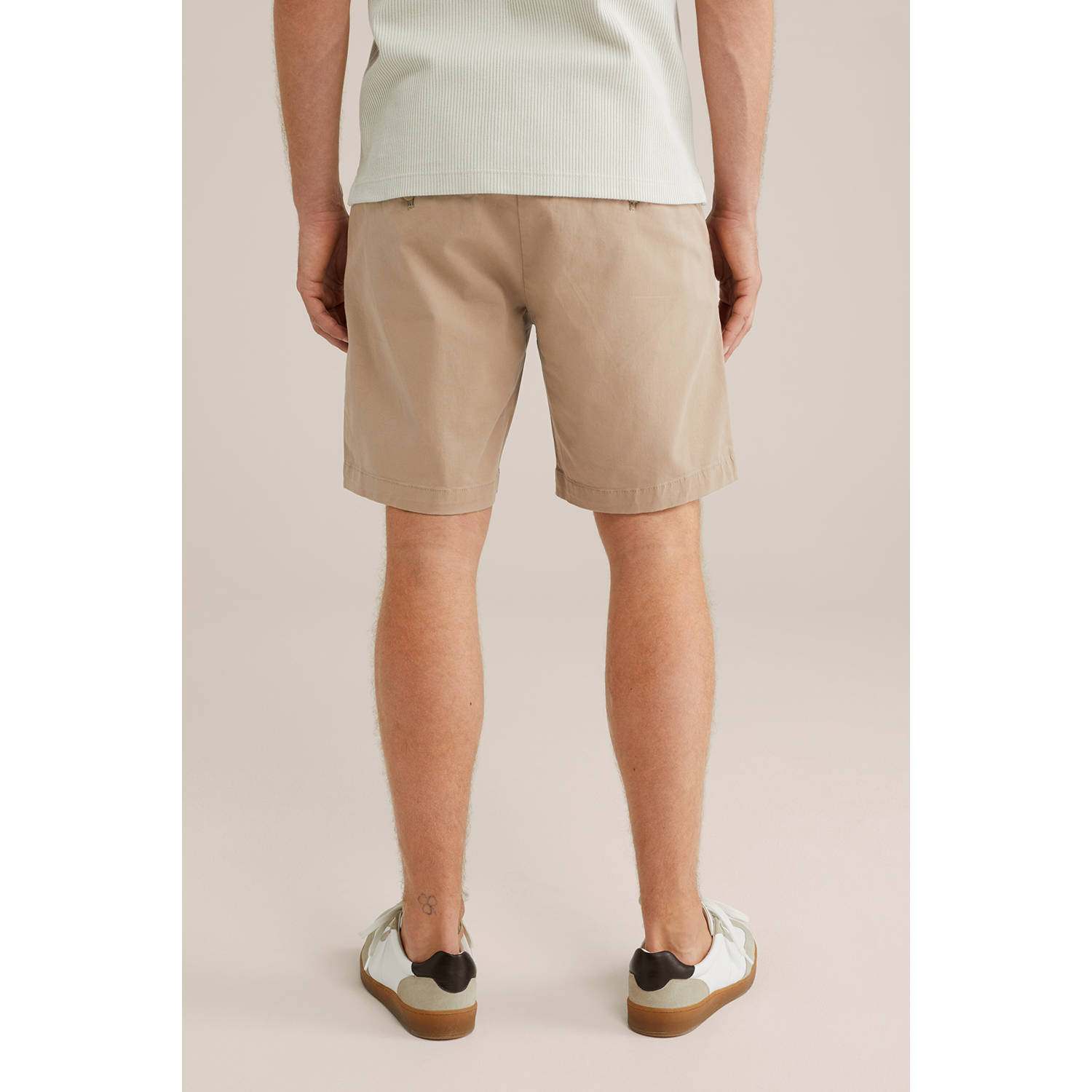 WE Fashion loose chino short beige