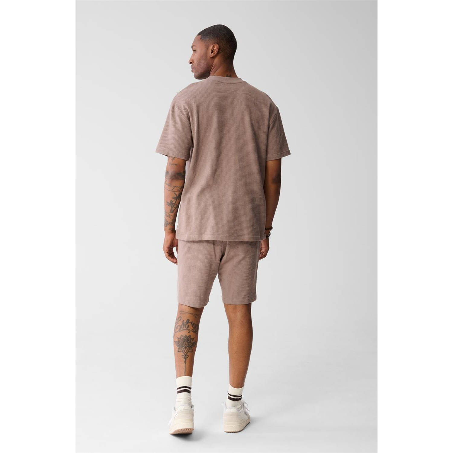 Shoeby T-shirt met textuur lichtbruin