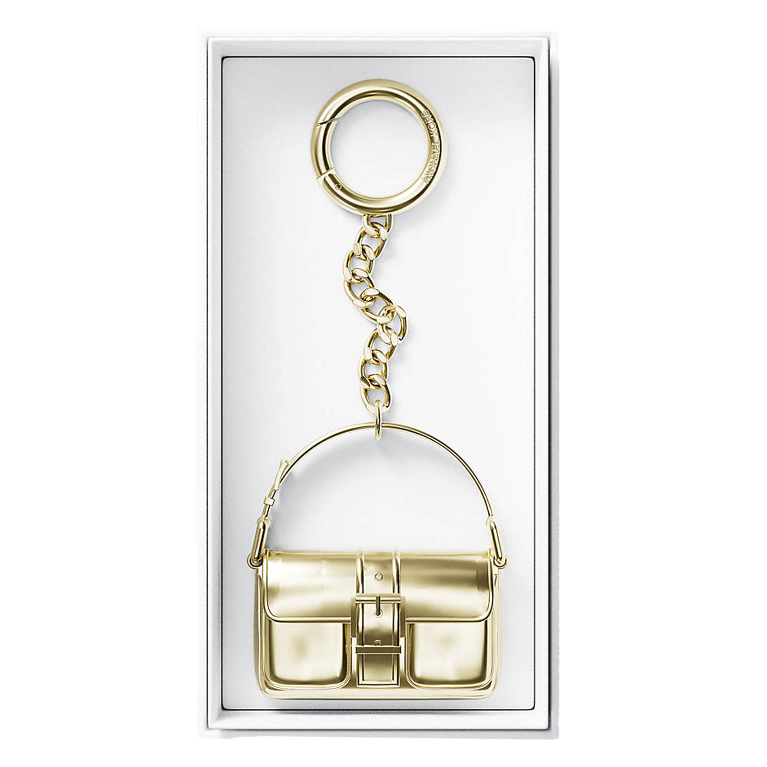 Michael Kors sleutelhanger Colby goudkleurig