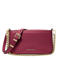 Michael Kors leren crossbody tas Bryant bordeauxrood