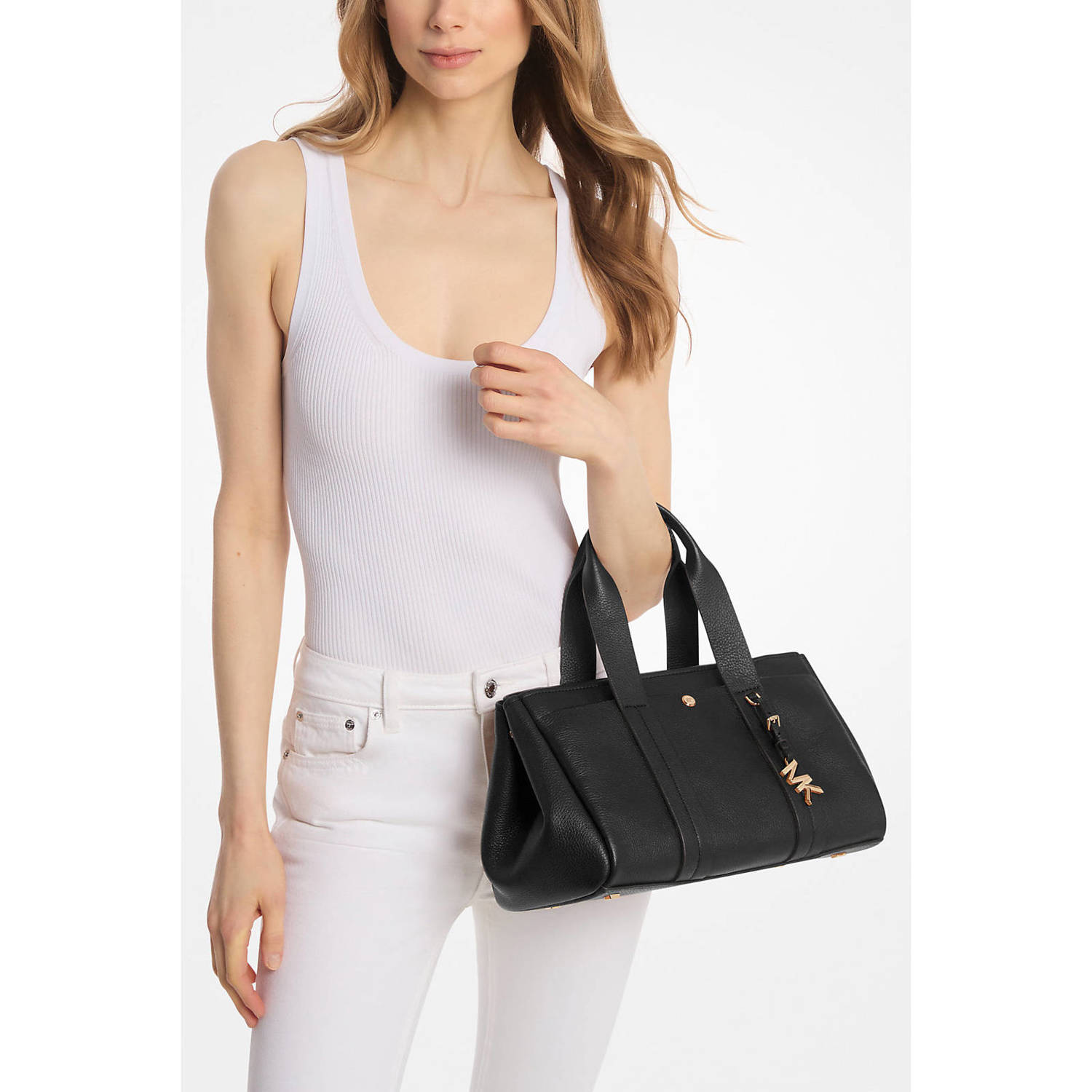 Michael Kors Satchels Romee Sm Ew Satchel in zwart