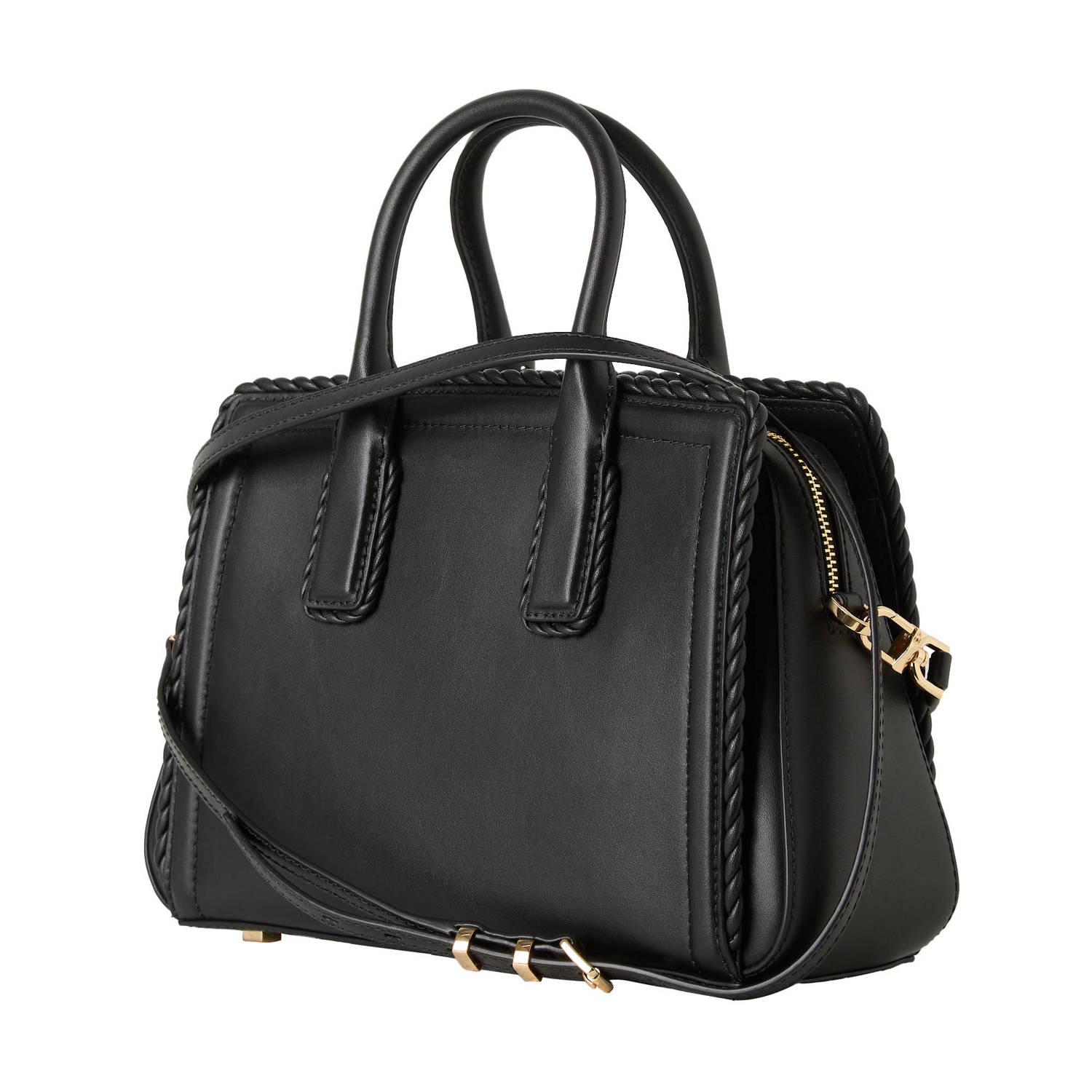 Michael Kors leren mini handtas Laila zwart