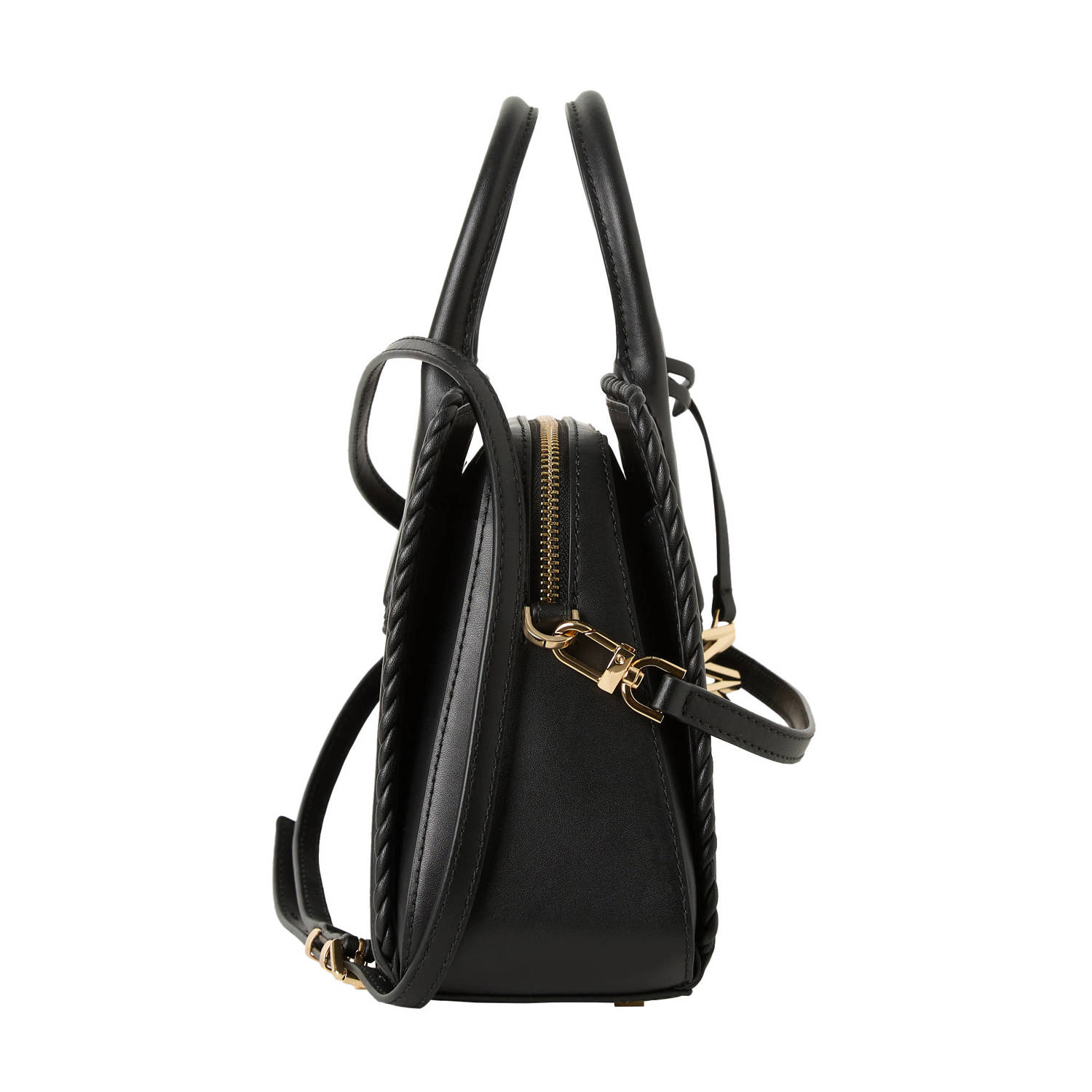Michael Kors leren mini handtas Laila zwart