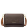 Michael Kors crossbody tas Nessa met logoprint donkerbruin