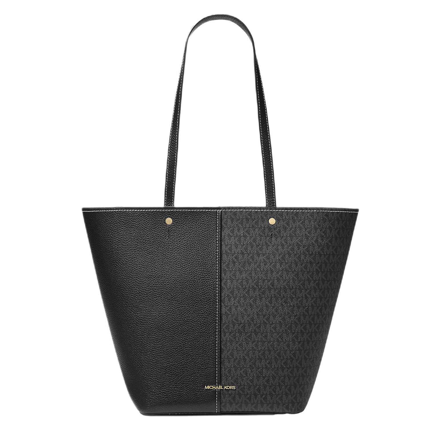 Michael Kors shopper Flora met logoprint zwart