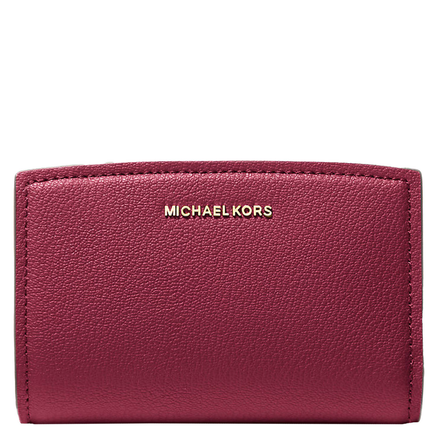 Michael Kors leren portemonnee Bryant bordeauxrood