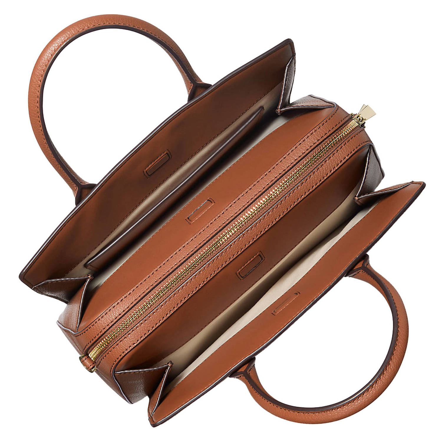 Michael Kors leren handtas Laila cognac