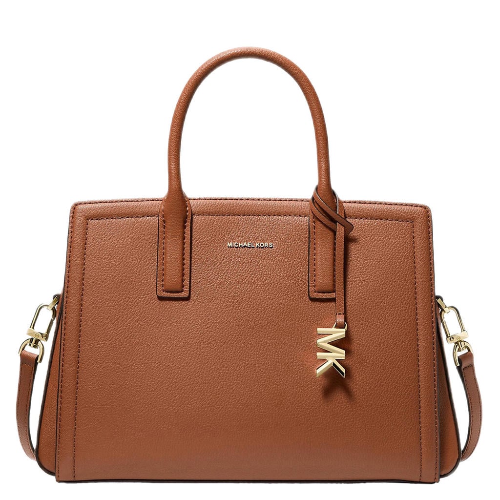 Michael Kors leren handtas Laila cognac