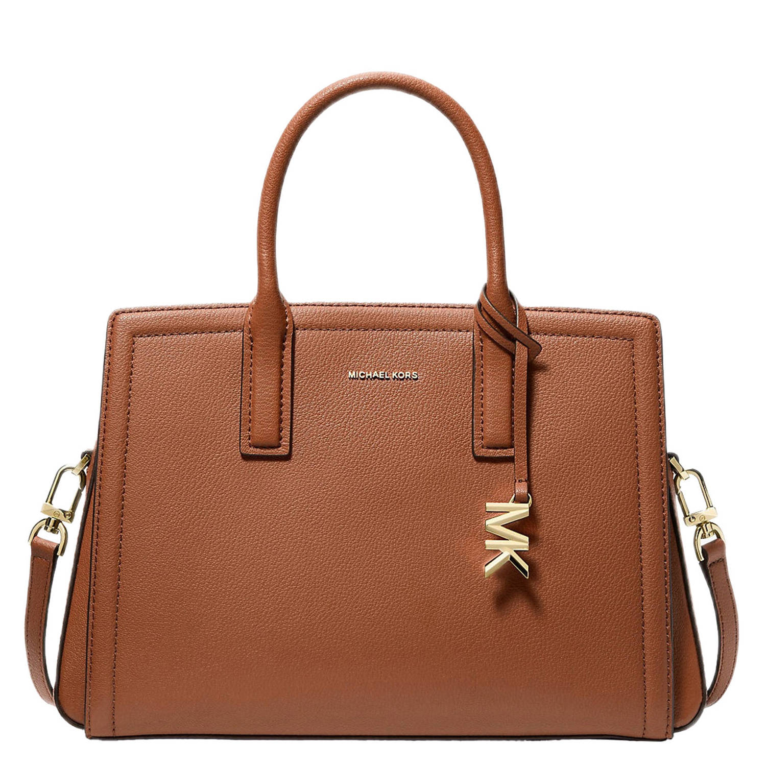 Michael Kors leren handtas Laila cognac