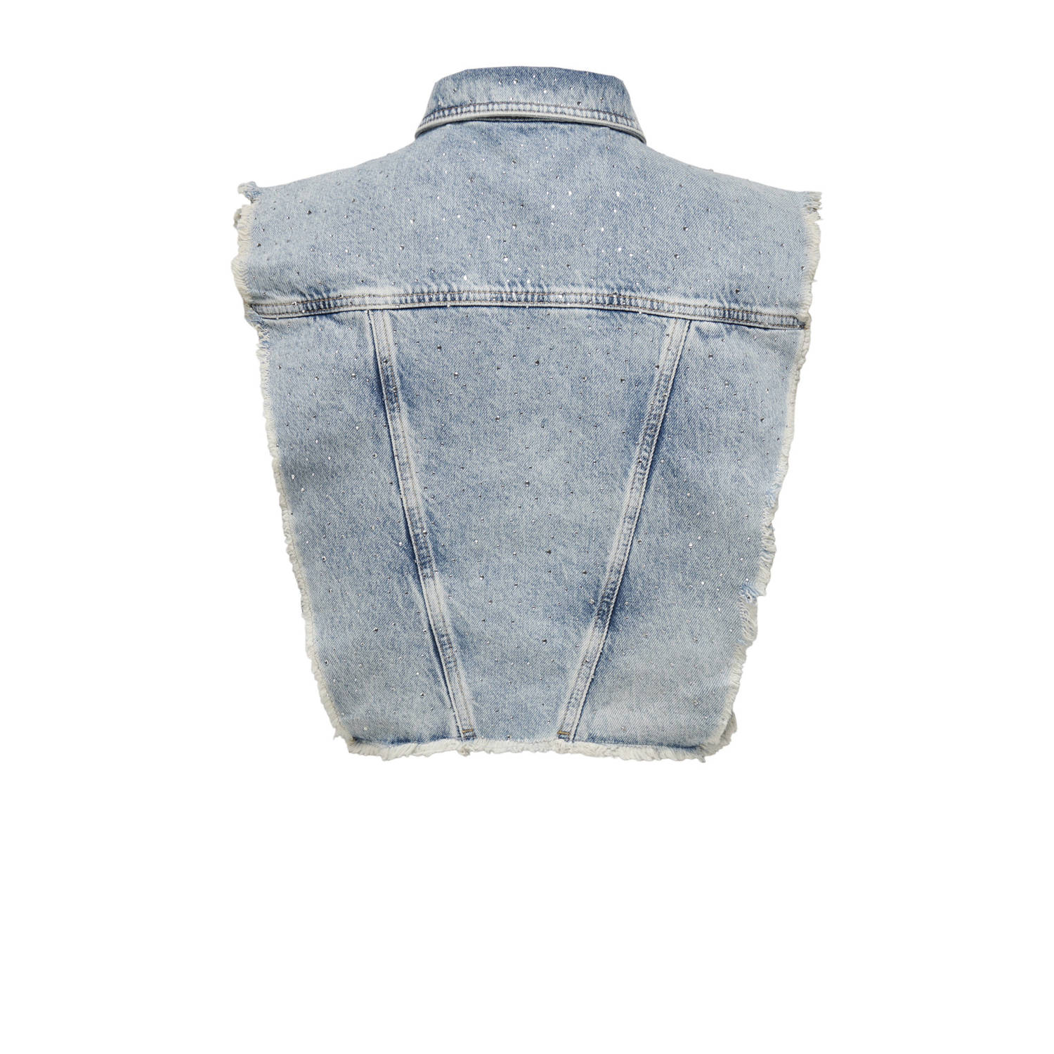 ONLY denim gilet light blue denim