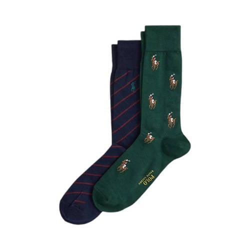Ralph Lauren sokken - set van 2 groen/blauw afbeelding
