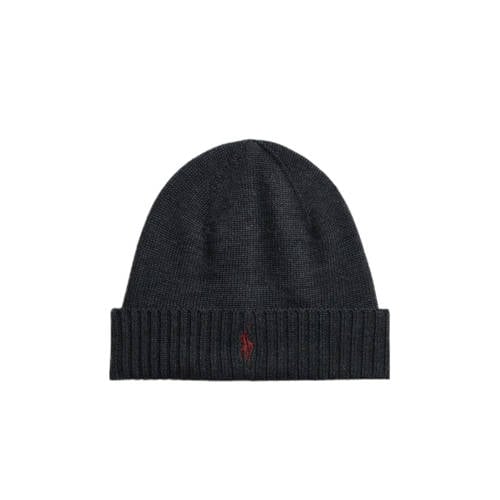 Ralph Lauren muts met logo antraciet afbeelding