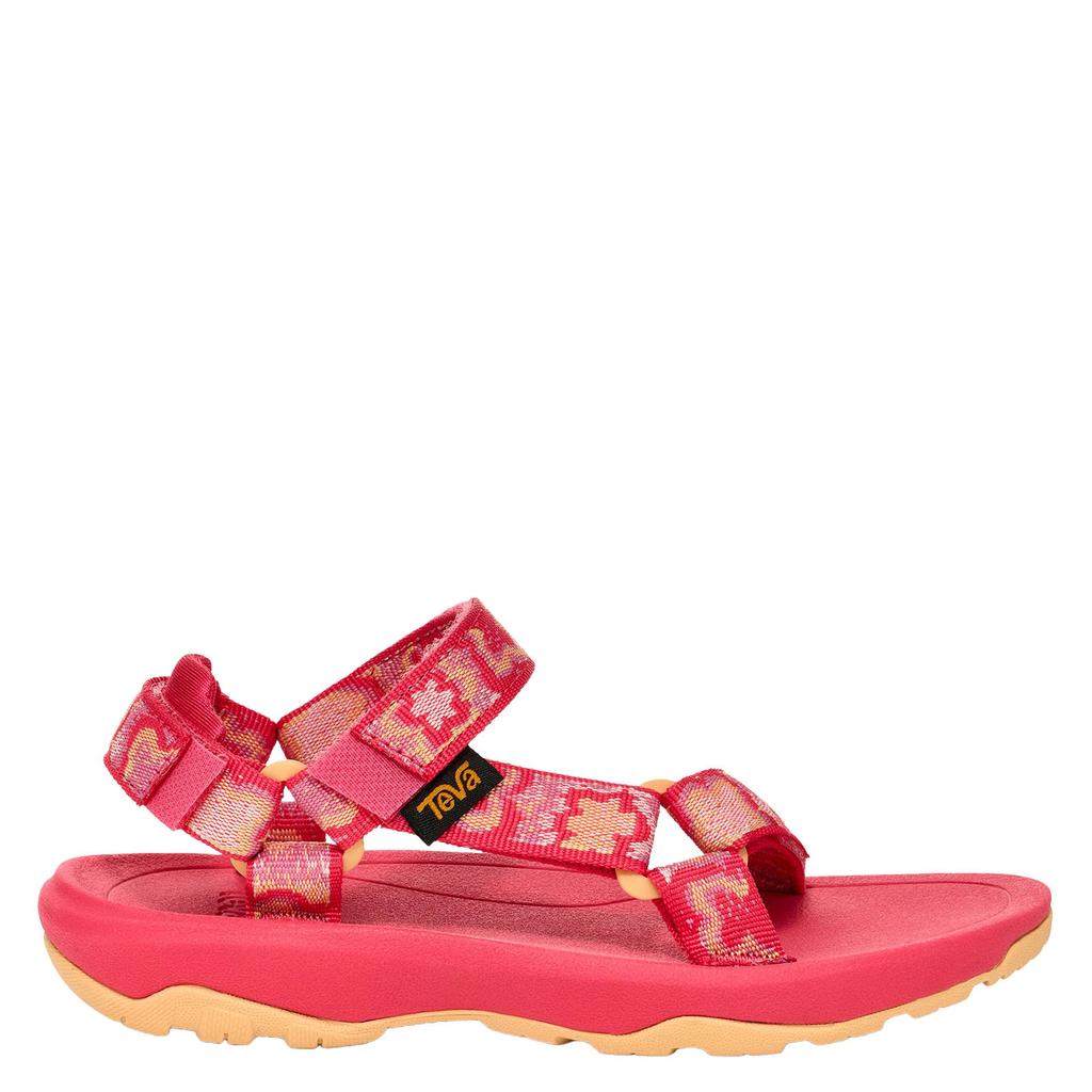 Roze en oranje meisjes Teva Hurricane XLT 2 kleuter schoolkind sandalen van rubber en textiel met klittenband