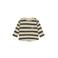 Noppies baby gestreepte longsleeve ecru/grijs fijn gebreid